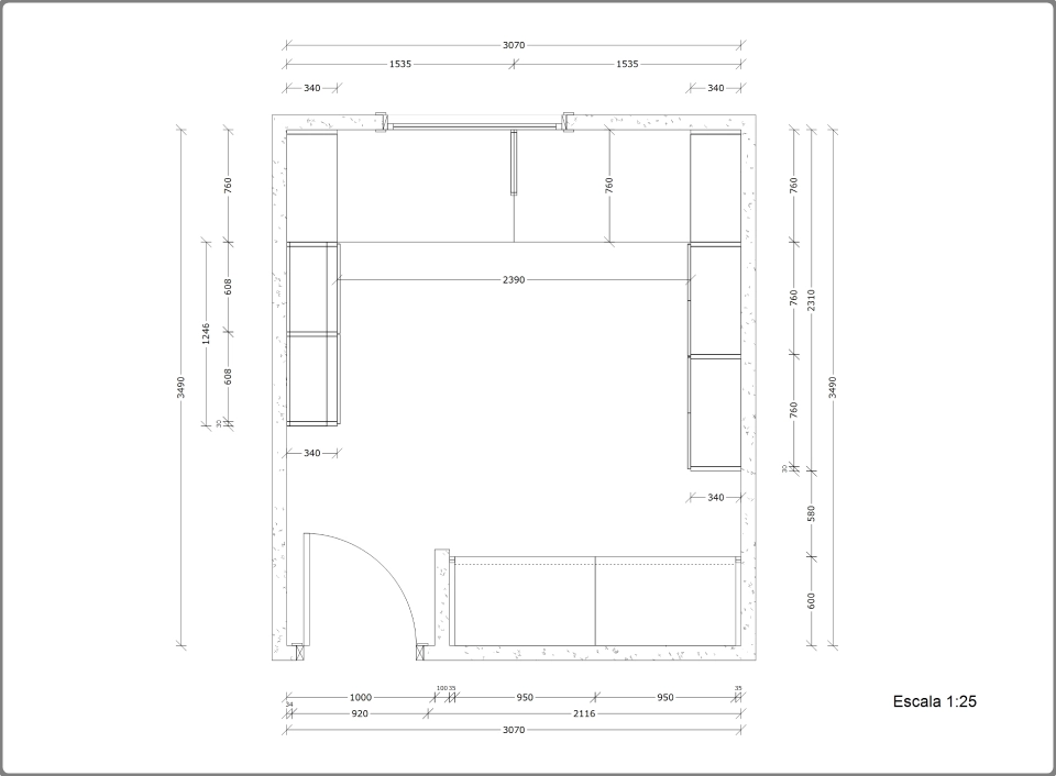 proyecto despacho planos