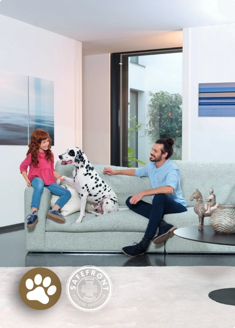 telas especiales de sofás para mascotas